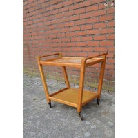 thumb-Vintage houten serveerwagen jaren 50/60-2