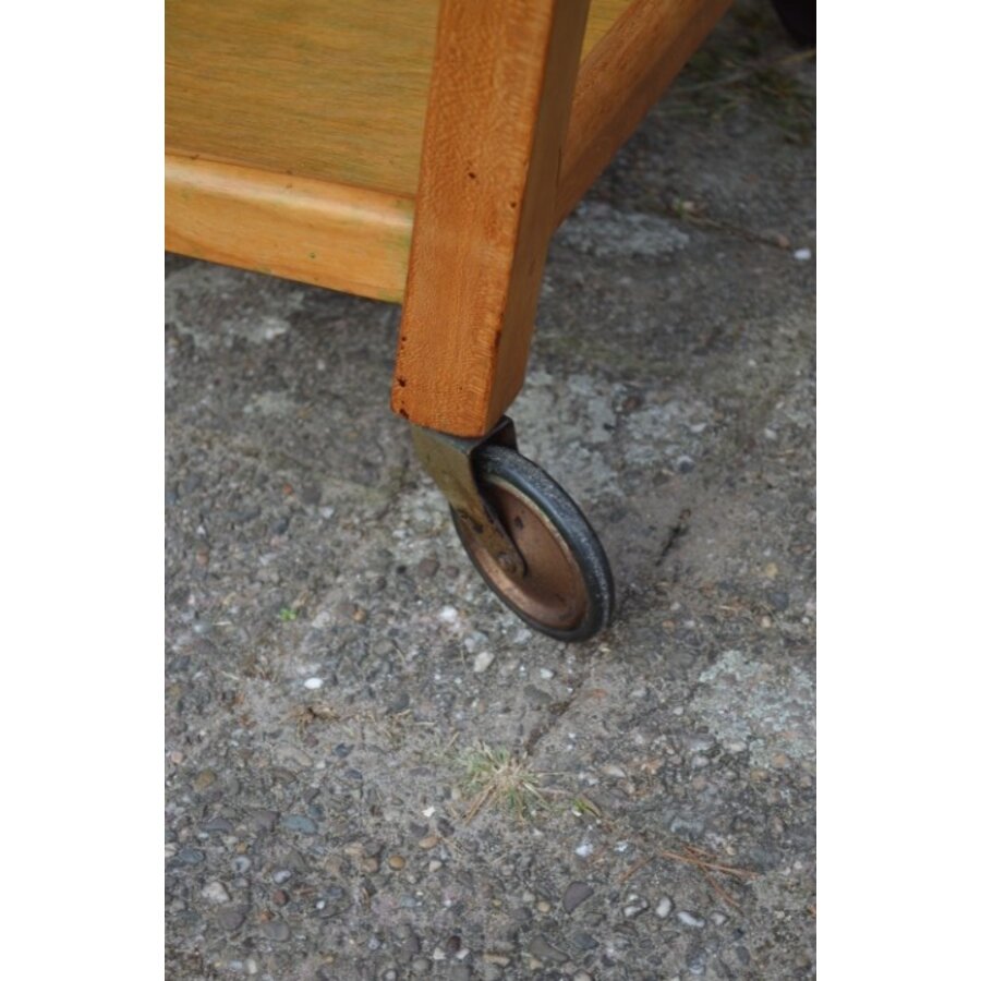 Vintage houten serveerwagen jaren 50/60-3