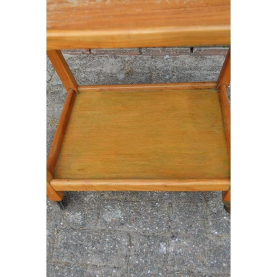Vintage houten serveerwagen jaren 50/60-4