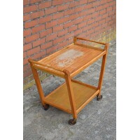 thumb-Vintage houten serveerwagen jaren 50/60-7