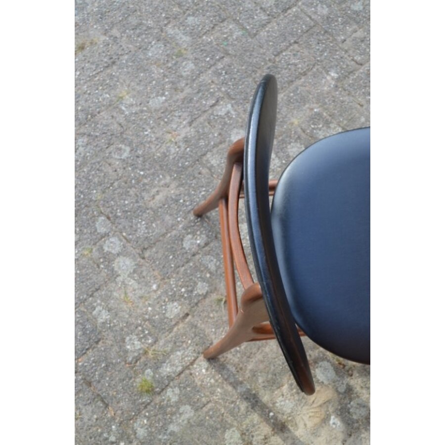 Arne Hovmand Olsen teak stoel jaren 60-4