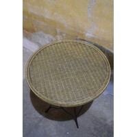 thumb-Vintage rond tafeltje met rotan en glas-5