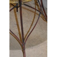 thumb-Vintage rond tafeltje met rotan en glas-7
