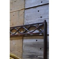 thumb-Italiaanse vintage spiegel met rotanrand-2