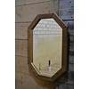 LoodsVol, Tweedehands Vintage achthoekige langwerpige eiken wandspiegel