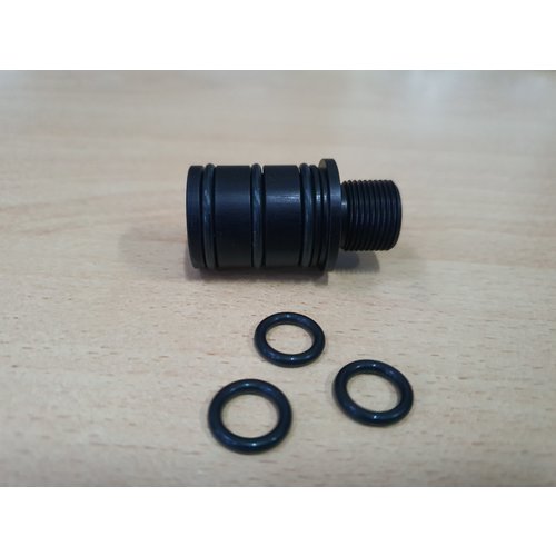 LeesPrecision CNC Machined 14mm CCW Thread Adapter For Silverback SRS Carbon Barrels