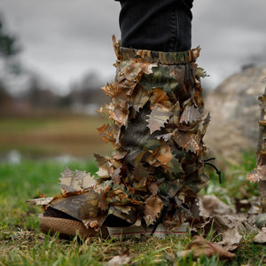 STALKER Brown Oak Leaf Suit Gaiters