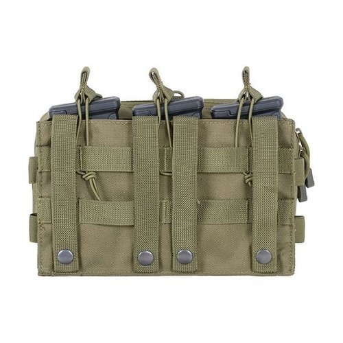 8fields Tactical Molle Triple Rifle MAG/GP Pouch - OD