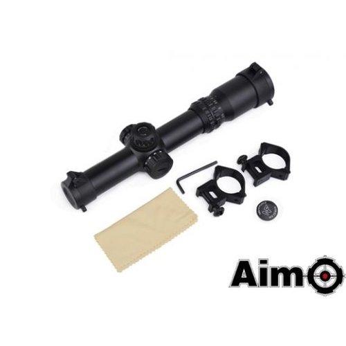 Aim-O  1-4x24SE Tactical Scope Black (red green reticle)