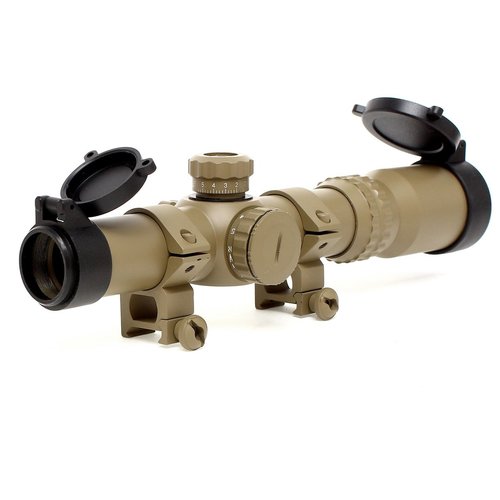 Aim-O  1-4x24SE Tactical Scope Dark Earth (red green reticle)