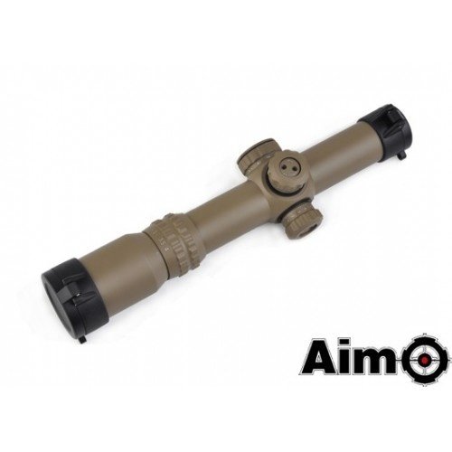 Aim-O  1-4x24SE Tactical Scope Dark Earth (red green reticle)