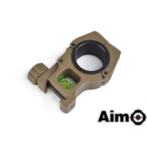 Aim-O  M10 1 inch to 30mm Scope Rings With Level DE