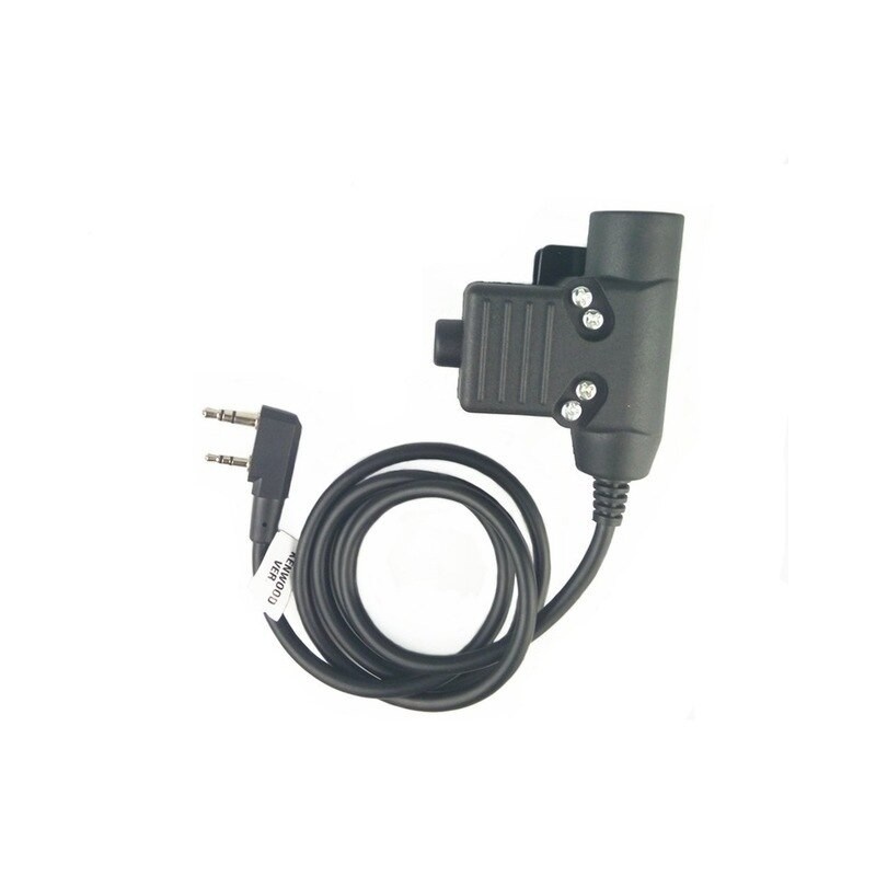 WADSN U94 PTT Push-to-Talk Adapter For Kenwood/Baofeng UV5R – Fits COMTAC/EARMOR Headsets