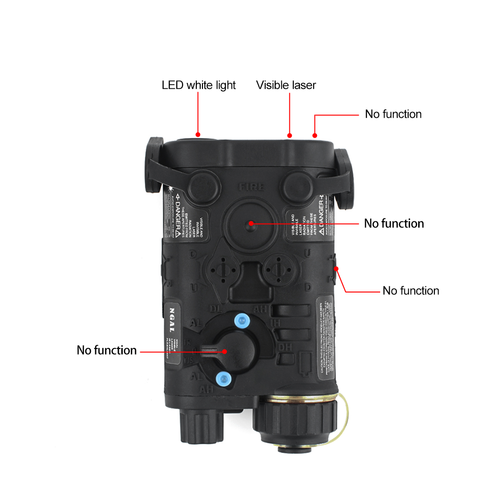 WADSN NGAL Green Laser with LED Light (Plastic Version) - Black