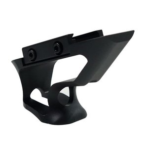 Metal CNC Picattini System Short Angled Grip - Black