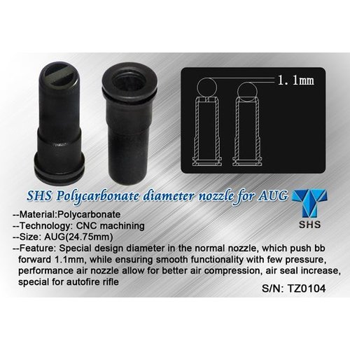 SHS AK Polycarbonate diameter nozzle