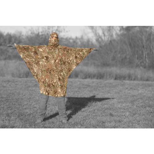 GHOSTHOOD COMPACT-PONCHO ConCamo Brown