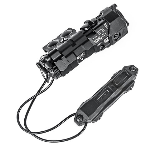 WADSN MAWL-C1 - IR + Green Laser + Dual Remote Switch - Black (Metal Version)