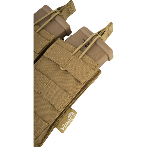 Viper Tactical Quick Release Double Mag Pouch - Coyote