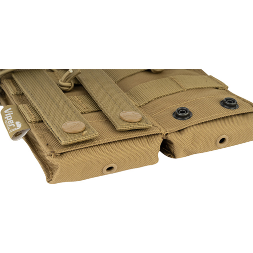 Viper Tactical Quick Release Double Mag Pouch - Coyote