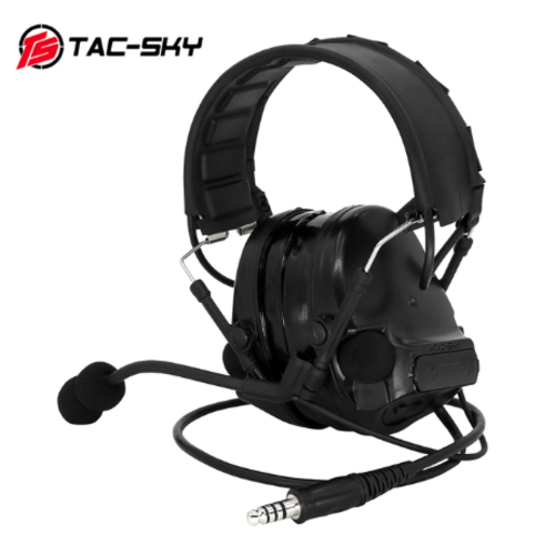 Tac-Sky Comtac III Headset (Silicone Earmuffs) - Black