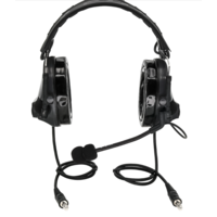 Comtac III Dual-Pass Headset (Silicone Earmuffs) - Black
