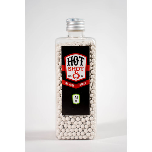 Hot Shot 0.36g 2750x  BIO White High Polished BBs (Big Bottle)