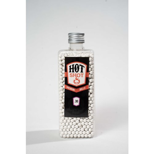 Hot Shot 0.30g 2750x  Non Bio White High Polished BBs (Big Bottle)