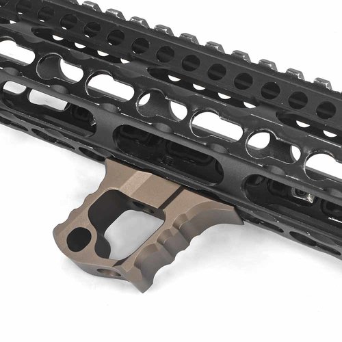 Metal TD Halo AR-15 Hand Stop For KeyMod & M-LOK - DE