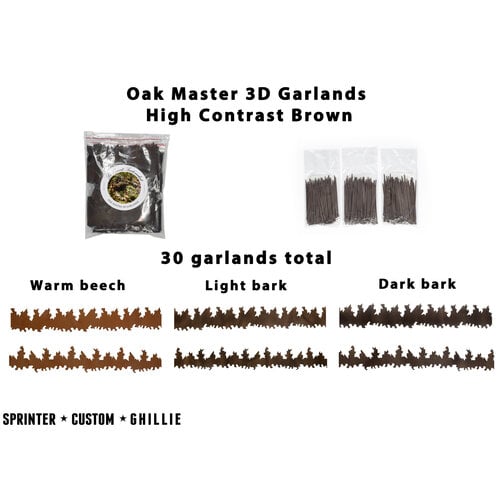 Le Covert Sartorialist Oak Master 3D Garlands - High Contrast Brown