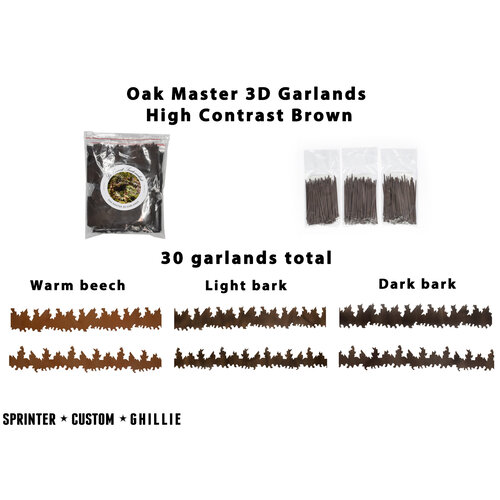 Le Covert Sartorialist Oak Master 3D Garlands - High Contrast Brown Le Covert Sartorialist Oak Master 3D Garlands - High Contrast Brown