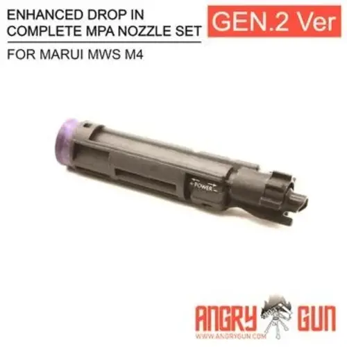 Angrygun Enhanced Drop In Complete MPA Nozzle Set Gen 2 Version. for Marui MWS M4