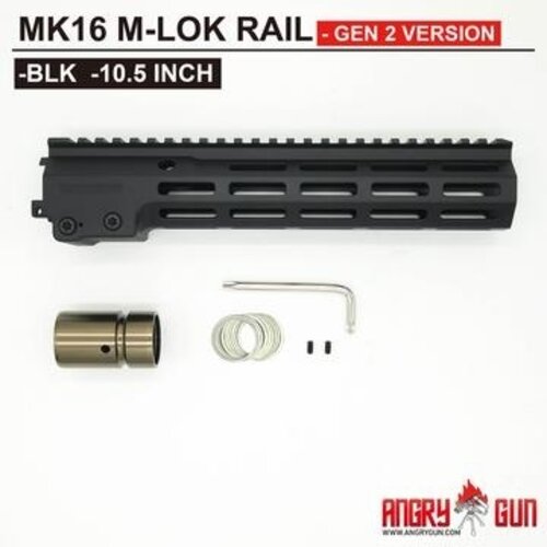Angrygun MK16 M-lok Top 10.5 Inch - Black