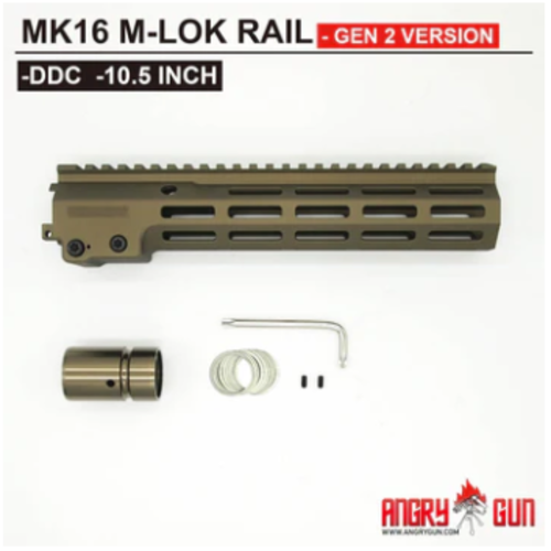 Angrygun MK16 M-Lok Rail 10.5 inch - DDC