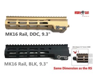 Angrygun MK16 M-lok Top 9.3 Inch - Black - Skirmshop Ireland LTD