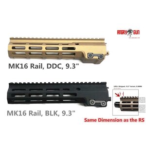 Angrygun MK16 M-lok Top 9.3 Inch - Black