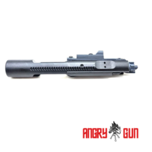 Angrygun Complete Monolithic Steel MWS Bolt Carrier with Gen2 MPA Nozzle - Black