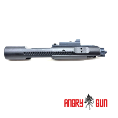 Angrygun Complete Monolithic Steel MWS Bolt Carrier with Gen2 MPA Nozzle - Black