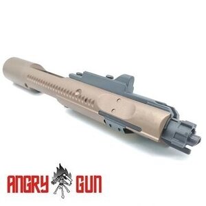 Angrygun Complete MWS High Speed Bolt Carrier with Gen2 MPA Nozzle - FDE Muzzle Power Adjustable