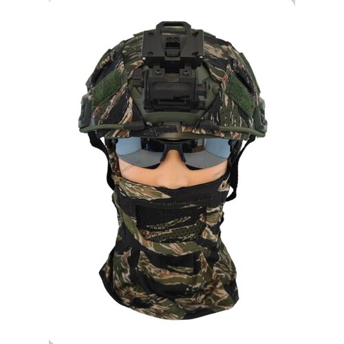 Lonestar Tactical Spec-ops Mesh Mask Plus Balaclava - LS TIGERSTRIPE V2 (JUNGLE)