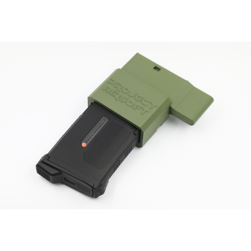 Project Airsoft SRS to M4 Magazine Adaptor - OD GREEN