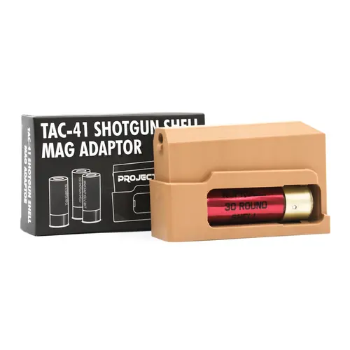 Project Airsoft TAC-41 to Shotgun Shell Magazine Adaptor - TAN