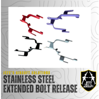 Extended Stainless Steel Bolt Release - Red