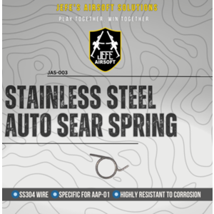 Jefe's Airsoft Solutions AAP01 Stainless Steel Auto Sear Spring 150% Jefe's Airsoft Solutions AAP01 Stainless Steel Auto Sear Spring 150%