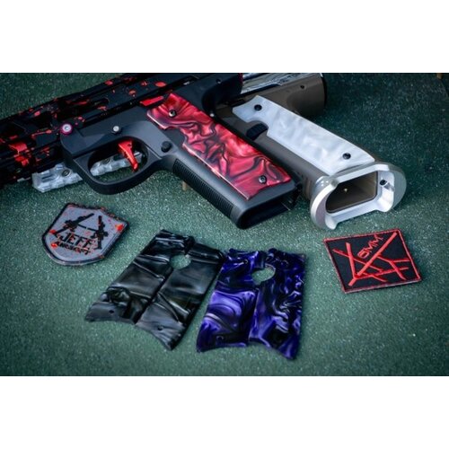 Jefe's Airsoft Solutions Kirinite Side Panels Carbon - True Blood Red