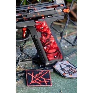 Jefe's Airsoft Solutions Kirinite Side Panels Carbon - True Blood Red