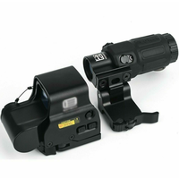 HHS Red/Green Holographic Hybrid Sight - EXPS with G33 Magnifier – Black