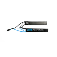 LiPo 1200mAh 7.4v 25C Nunchuck T-Plug (Deans)