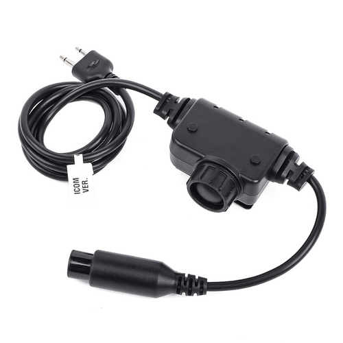 WADSN RAC PTT Icom - Black