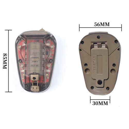 WADSN HEL-STAR 6 IR- GEN III Helmet Marker - DE - RED LIGHT